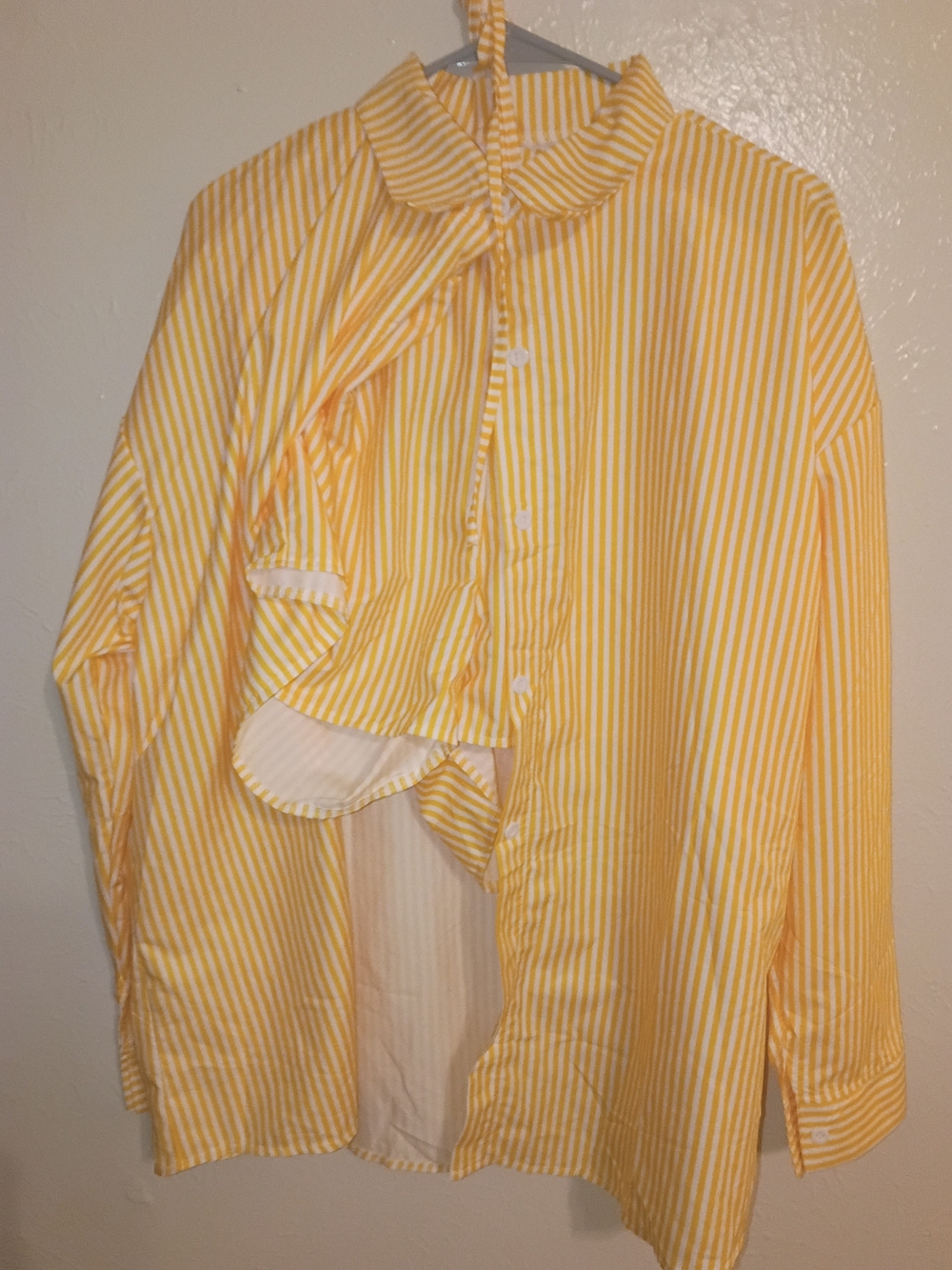 Yellow Striped Women's Shorts – Lightweight Summer Stripe